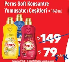 PEROS SOFT KONSANTRE YUMUŞATICI ÇEŞİTLERİ 1440 ML